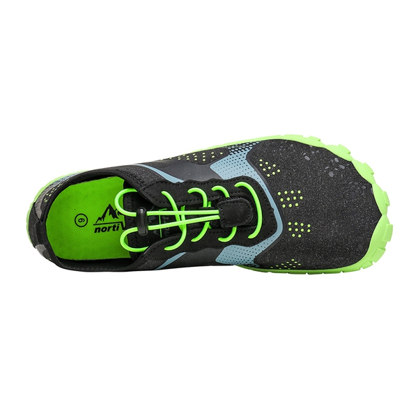 Men's Lightweight Water Shoes - BLACK NEON GREEN - 2
